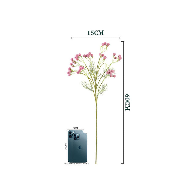 Artificial Pom Pom Stems 24 Inch Bulk Quantity Hair Bulb Decorative Floral Stems