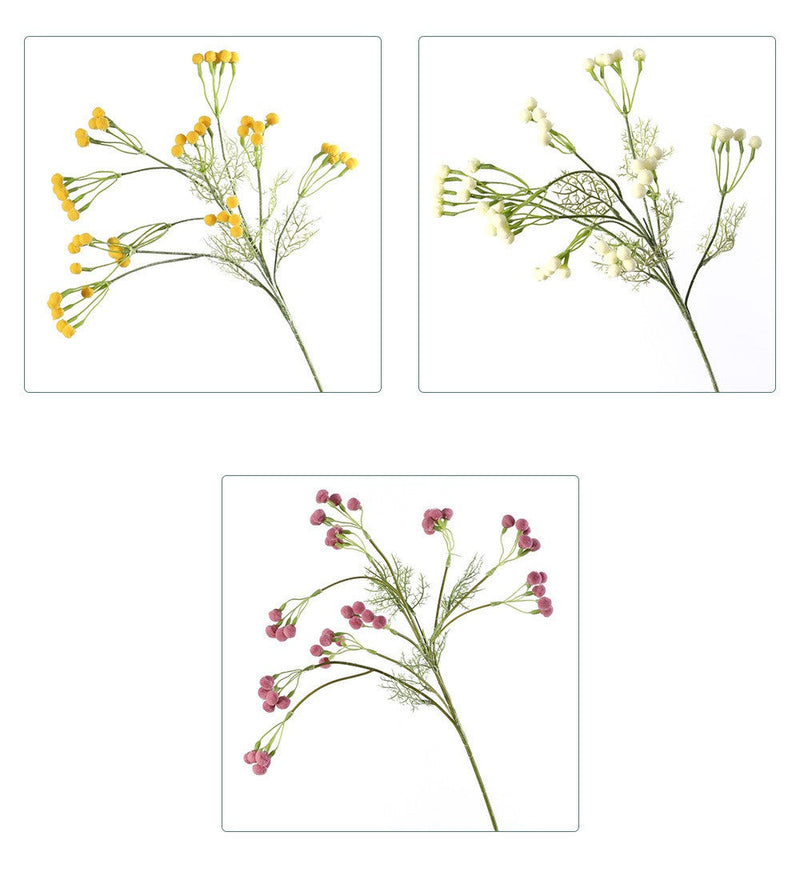 Artificial Pom Pom Stems 24 Inch Bulk Quantity Hair Bulb Decorative Floral Stems