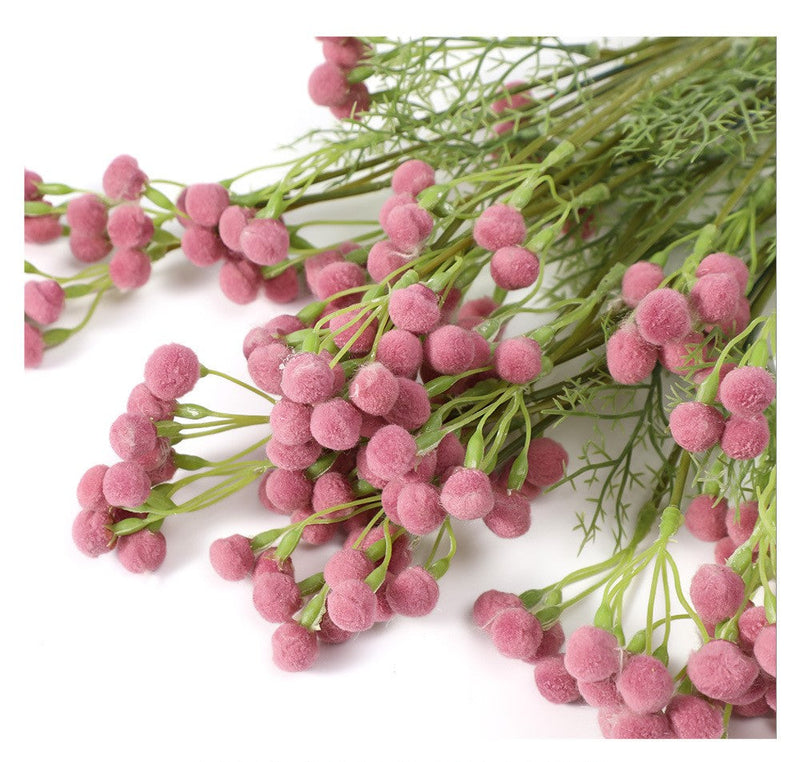 Artificial Pom Pom Stems 24 Inch Bulk Quantity Hair Bulb Decorative Floral Stems