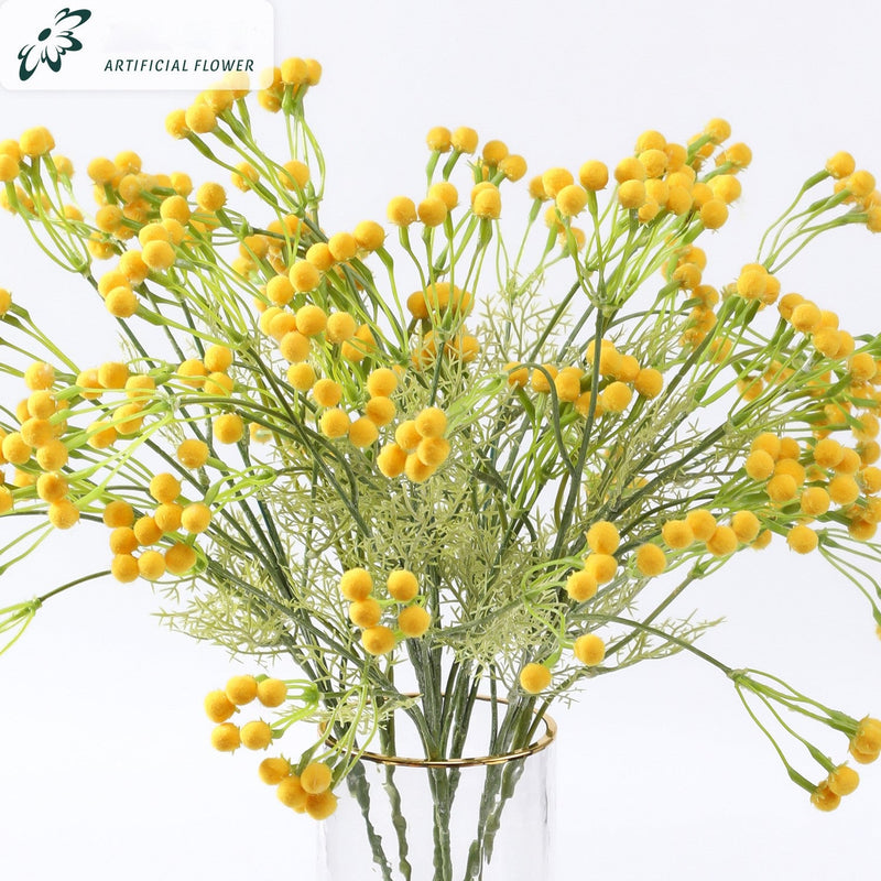 Artificial Pom Pom Stems 24 Inch Bulk Quantity Hair Bulb Decorative Floral Stems