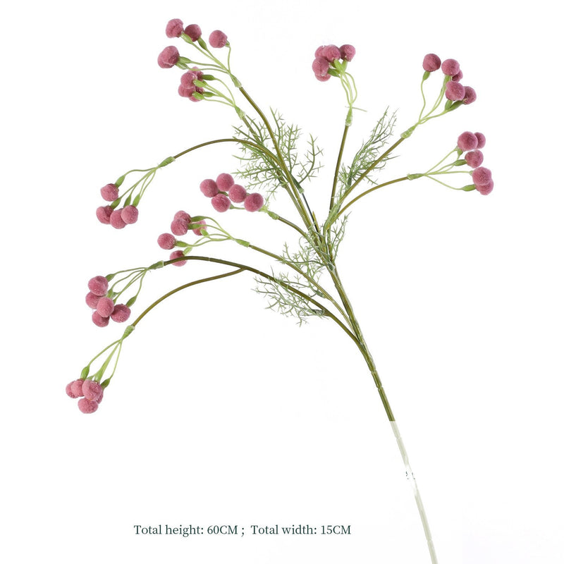 Artificial Pom Pom Stems 24 Inch Bulk Quantity Hair Bulb Decorative Floral Stems
