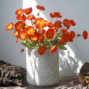 23 Inch Artificial Silk Poppy Flower Stems Spray Style, 10 Pcs