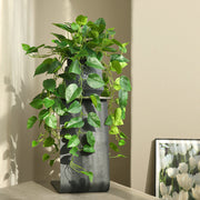 31 Inch UV Treated Artificial Hanging Philodendron Plant Basket for Indoor Outdoor Decor