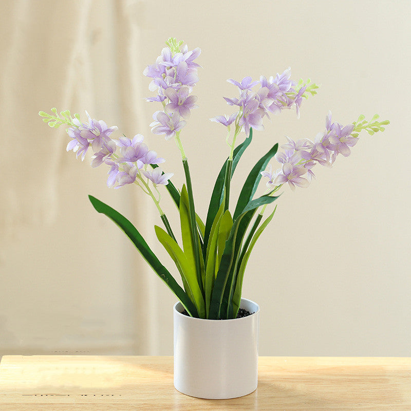 13 Inch Artificial Daffodil Flowers in Vase, Potted Bonsai Narcissus Floral Arrangement, Bulk Set