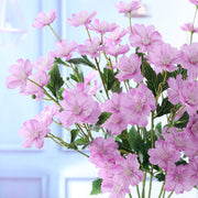 5 Pcs Artificial Primrose Stems Branch Spray February Birth Flower Silk Flowers