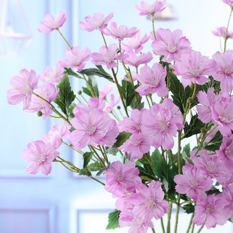 5 Pcs Artificial Primrose Stems Branch Spray February Birth Flower Silk Flowers
