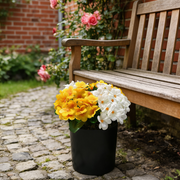 7.8 Inch Artificial Primula Plants with Plastic Pot, Bulk Quantity for Garden Outdoors