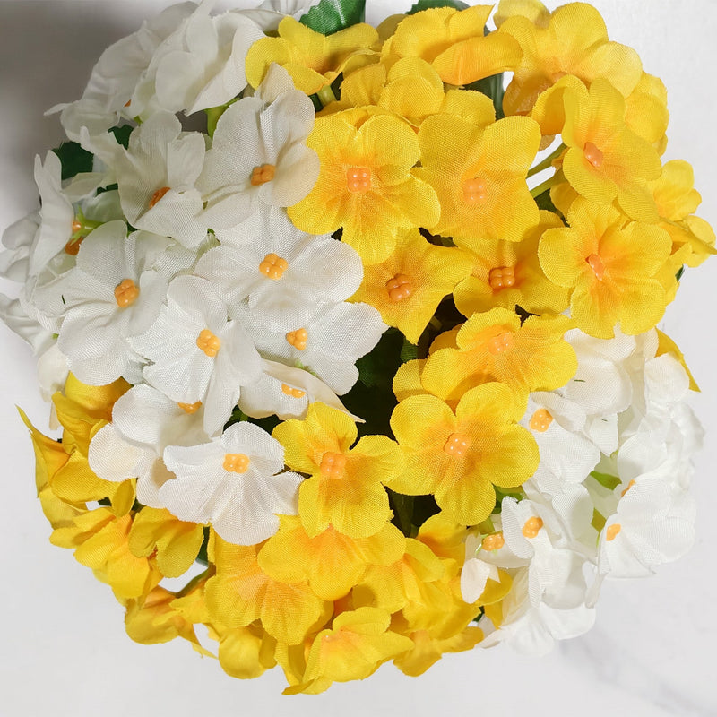 7.8 Inch Artificial Primula Plants with Plastic Pot, Bulk Quantity for Garden Outdoors