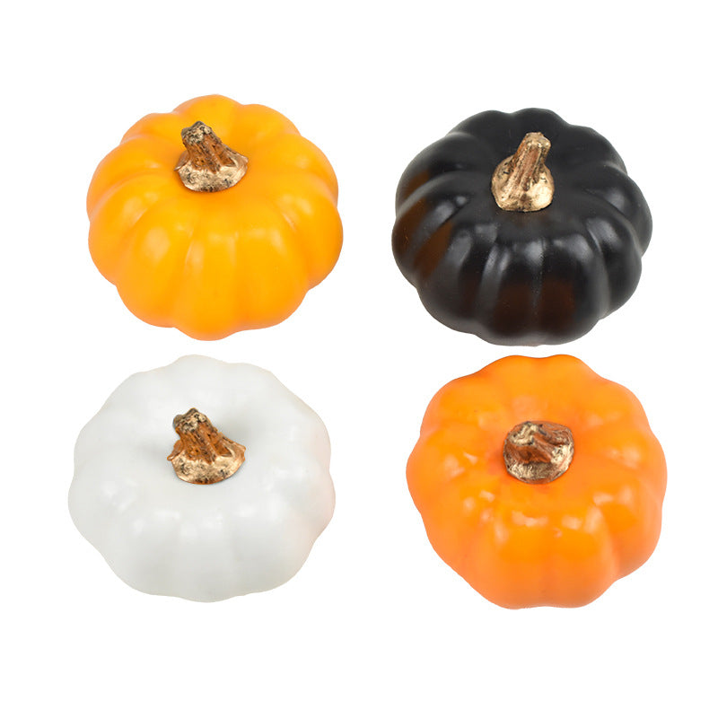 12 Inch Artificial Pumpkins 12 Pcs Halloween Decor Vegetables Centerpiece Mantel Crafts