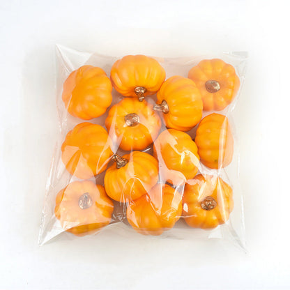 12 Inch Artificial Pumpkins 12 Pcs Halloween Decor Vegetables Centerpiece Mantel Crafts