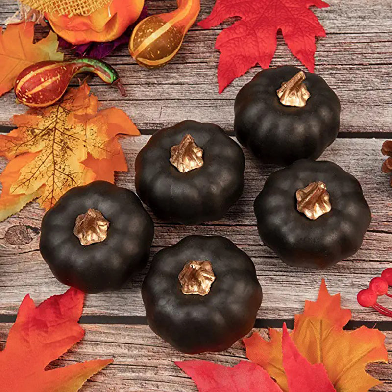 12 Inch Artificial Pumpkins 12 Pcs Halloween Decor Vegetables Centerpiece Mantel Crafts