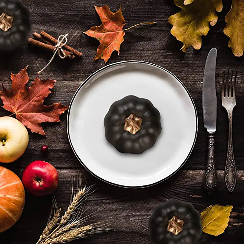 12 Inch Artificial Pumpkins 12 Pcs Halloween Decor Vegetables Centerpiece Mantel Crafts