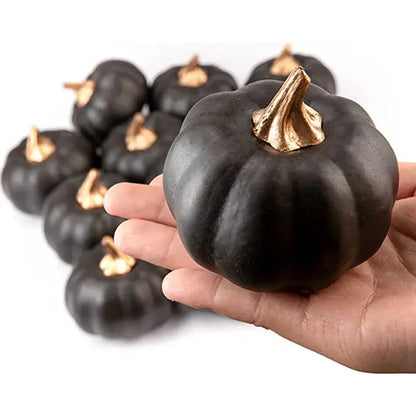 12 Inch Artificial Pumpkins 12 Pcs Halloween Decor Vegetables Centerpiece Mantel Crafts