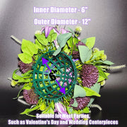 Mixed Purple Lily and Mum Artificial Flower Balls, 6 Pcs Bulk Wedding Centerpiece Decorations