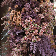 Artificial Purple Flowers Combo, 6 Stems Silk Flowers for Home Decor