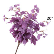 Artificial Purple Flowers Combo, 6 Stems Silk Flowers for Home Decor