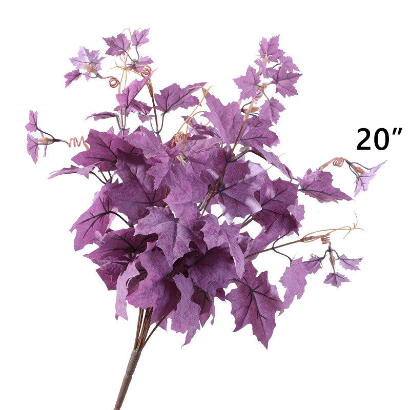 Artificial Purple Flowers Combo, 6 Stems Silk Flowers for Home Decor