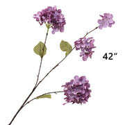 Artificial Purple Flowers Combo, 6 Stems Silk Flowers for Home Decor