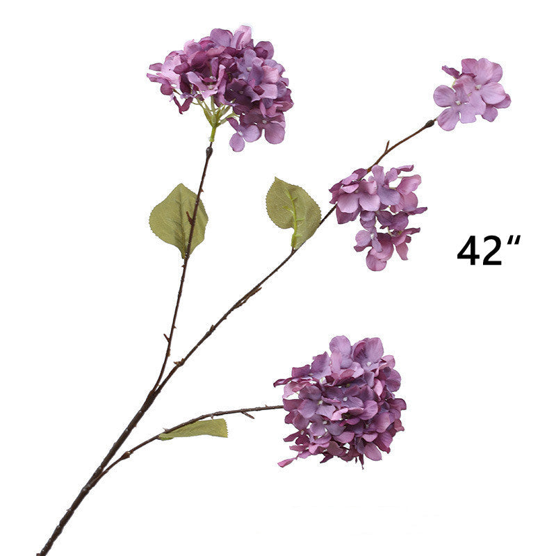 Artificial Purple Flowers Combo, 6 Stems Silk Flowers for Home Decor
