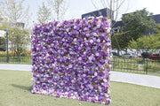 5D Purple Artificial Rose Flowers Bulk for Wall Arrangement, Event Decoration Panels