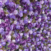 5D Purple Artificial Rose Flowers Bulk for Wall Arrangement, Event Decoration Panels