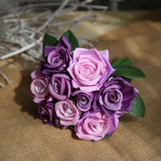 7 Colors Mini Rose Bouquet Artificial Flowers Bulk Pack