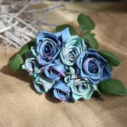 7 Colors Mini Rose Bouquet Artificial Flowers Bulk Pack