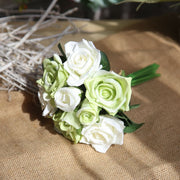 7 Colors Mini Rose Bouquet Artificial Flowers Bulk Pack