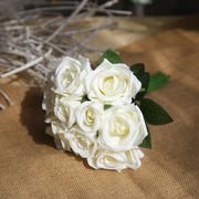7 Colors Mini Rose Bouquet Artificial Flowers Bulk Pack