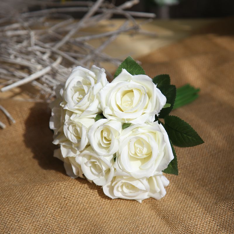 7 Colors Mini Rose Bouquet Artificial Flowers Bulk Pack