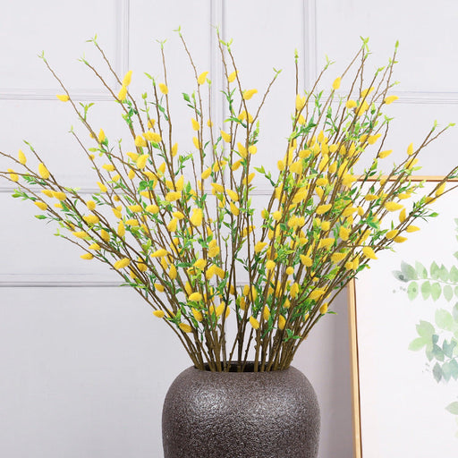 3 Pcs 33 Inch Artificial Pussy Willow Branches Stems Bulk Wholesale