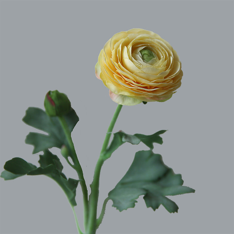 19 Inch Persian Buttercup Ranunculus Flowers, 10 Pcs Artificial Silk with Real Touch Stems