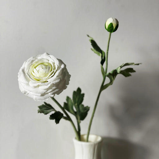 18.8 Inch Ranunculus Artificial Flowers Real Touch Stem Bulk Wholesale