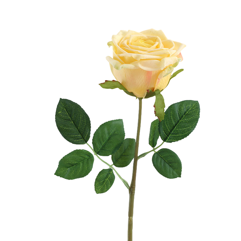 17 Inch Artificial Realistic Pink and White Roses Bouquet, Real Touch Silk Flowers, Bulk Wholesale, 17" Stems