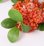 Artificial Orange Berry Pyracantha Cotoneaster Stem 35 Inch Christmas Holiday Decoration