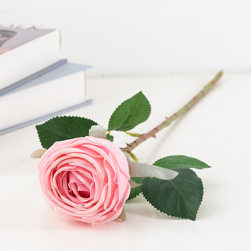 19 Inch Artificial Rose Stems 10 Pcs Bulk Silk Flowers American Beauty Red