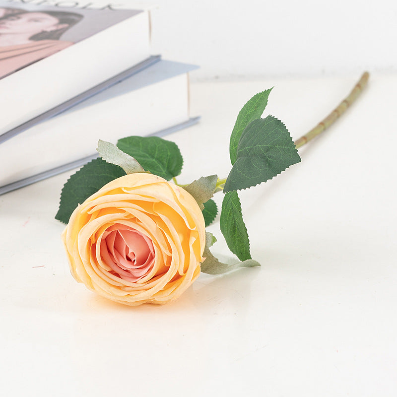 19 Inch Artificial Rose Stems 10 Pcs Bulk Silk Flowers American Beauty Red