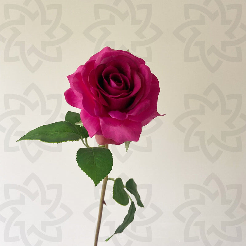 18.8 Inch Artificial Silk Rose Flowers Stem, Real Touch, Bulk Wholesale Arrangement
