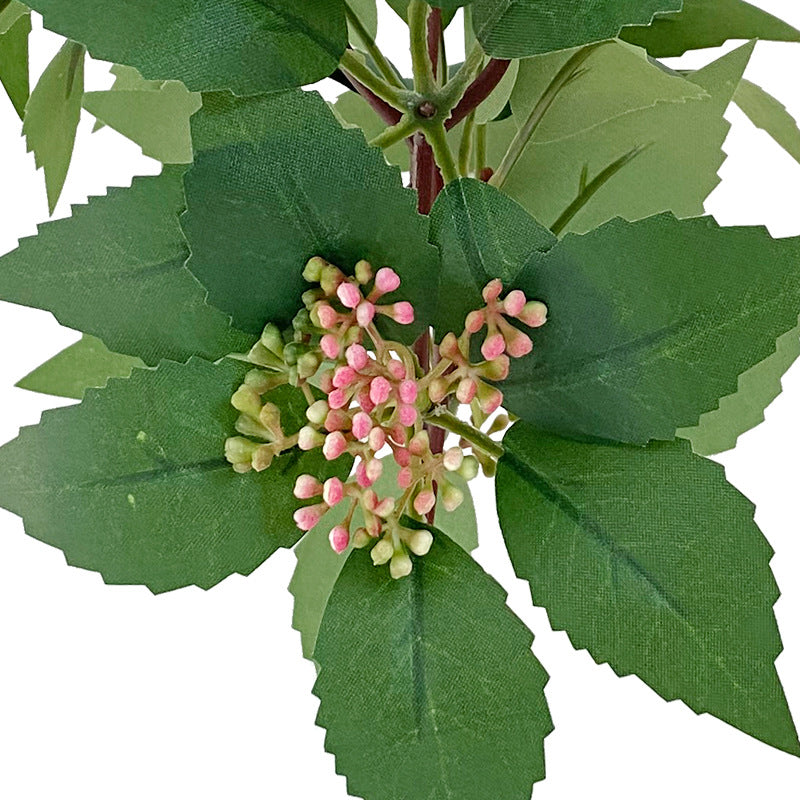 Artificial Rose Stems 12 Inch Pink Seeds Greenery 10 Pcs Silk Flowers Bulk