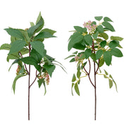 Artificial Rose Stems 12 Inch Pink Seeds Greenery 10 Pcs Silk Flowers Bulk