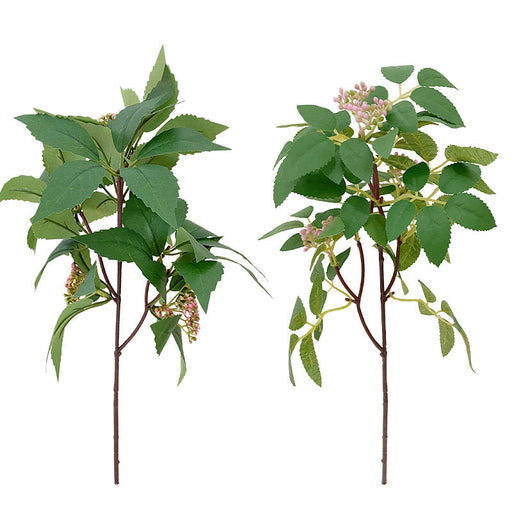Artificial Rose Stems 12 Inch Pink Seeds Greenery 10 Pcs Silk Flowers Bulk