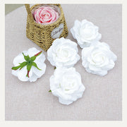 7 Pcs Avalanche Rose Silk Flower Heads for DIY Crafts Artificial Flowers Bulk