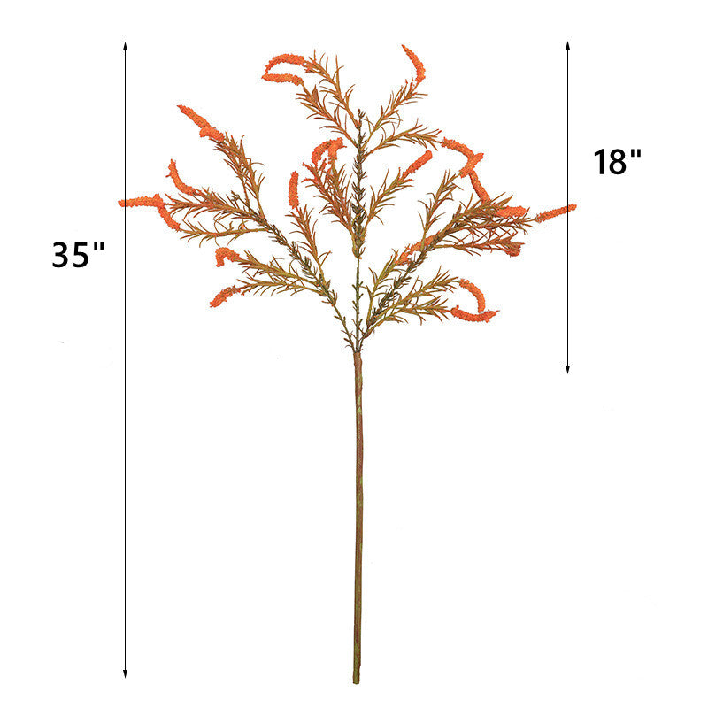 Artificial Fall Monkey Grass Reed Flowers Stems Bulk Pack, 12 Inch, 10 Pcs, Silk