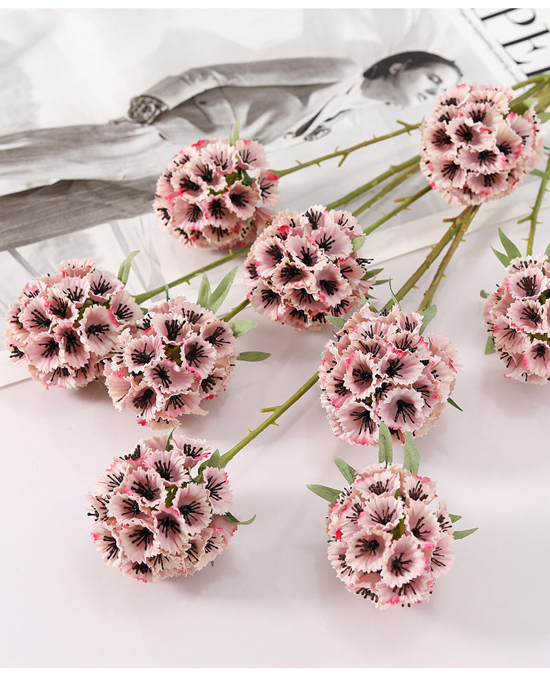 Artificial Scabiosa Pods Filler Flowers 10 Pcs 28 Inch Stella Stems Bulk Wholesale