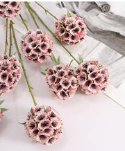 Artificial Scabiosa Pods Filler Flowers 10 Pcs 28 Inch Stella Stems Bulk Wholesale