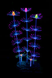 Artificial Aquarium Sea Plants Ornament 10 Pcs Glow Green Plastic Fish Tank Decor