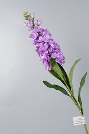 Artificial Purple Hyacinth Flowers 24 Inch Stem 10 Pcs Bulk Silk Stems