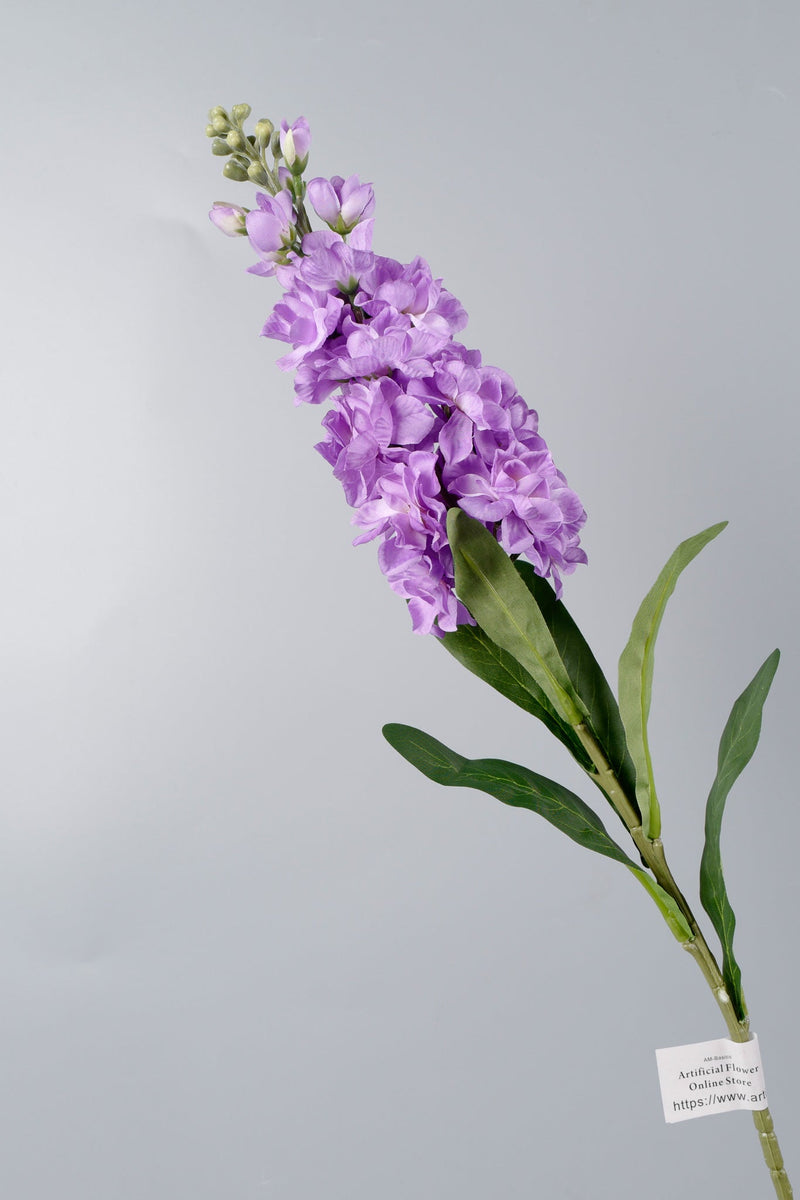 Artificial Purple Hyacinth Flowers 24 Inch Stem 10 Pcs Bulk Silk Stems