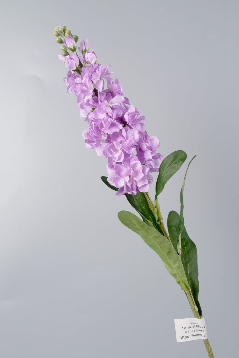 Artificial Purple Hyacinth Flowers 24 Inch Stem 10 Pcs Bulk Silk Stems