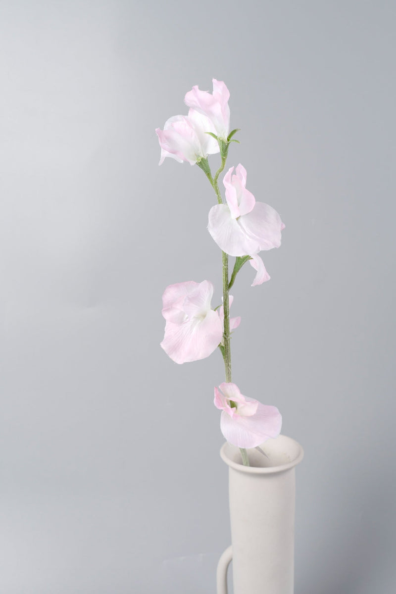 Artificial Silk Sweetpea Flowers Long Stem 10 Pcs 12 Inch